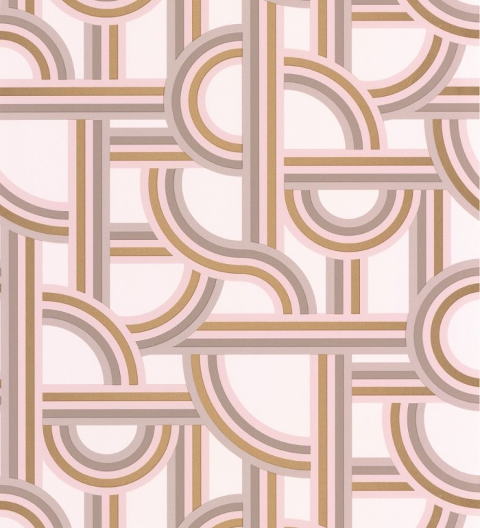 Papel pintado formas geométricas entrelazadas - Katsumi 126839