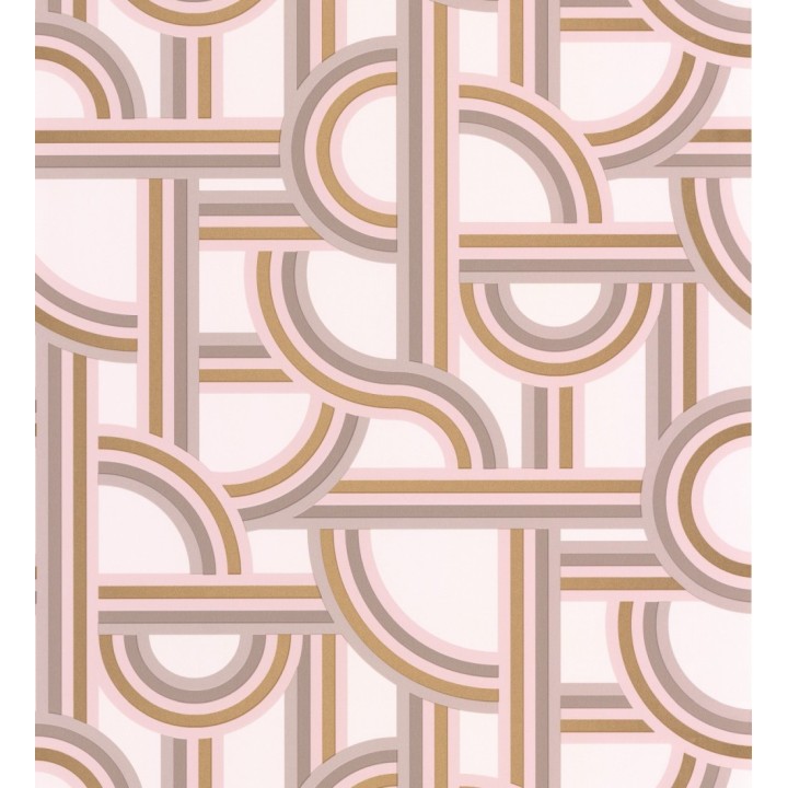 Papel pintado formas geométricas entrelazadas - Katsumi 126839