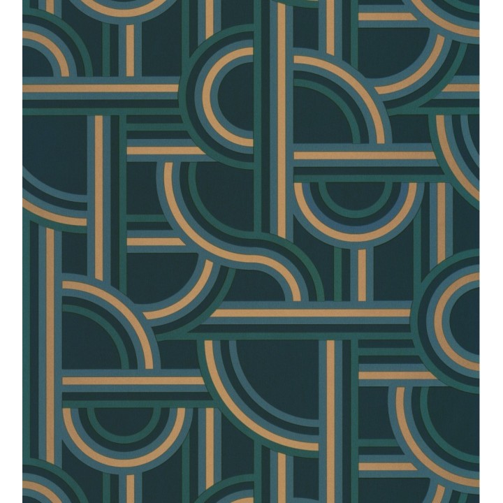 Papel pintado formas geométricas entrelazadas - Katsumi 126840