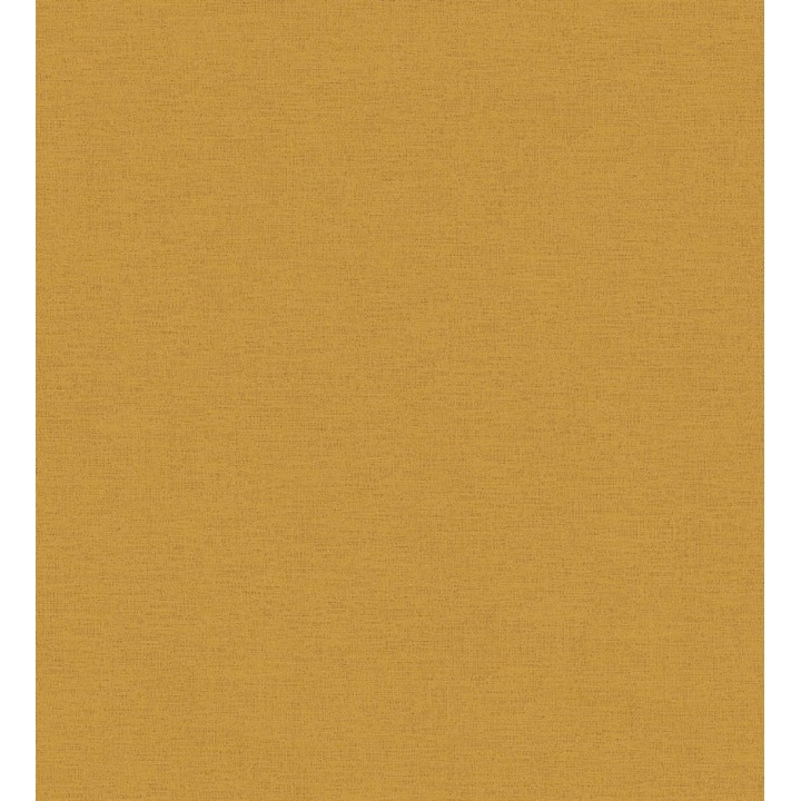 Papel pintado liso con textura lienzo pintado color ocre - Brighton Amber 685330