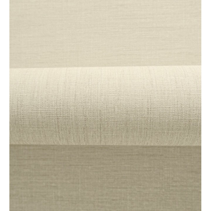 Papel pintado liso de microfibras textiles naturales beige arena - Melbourne Linen 685331