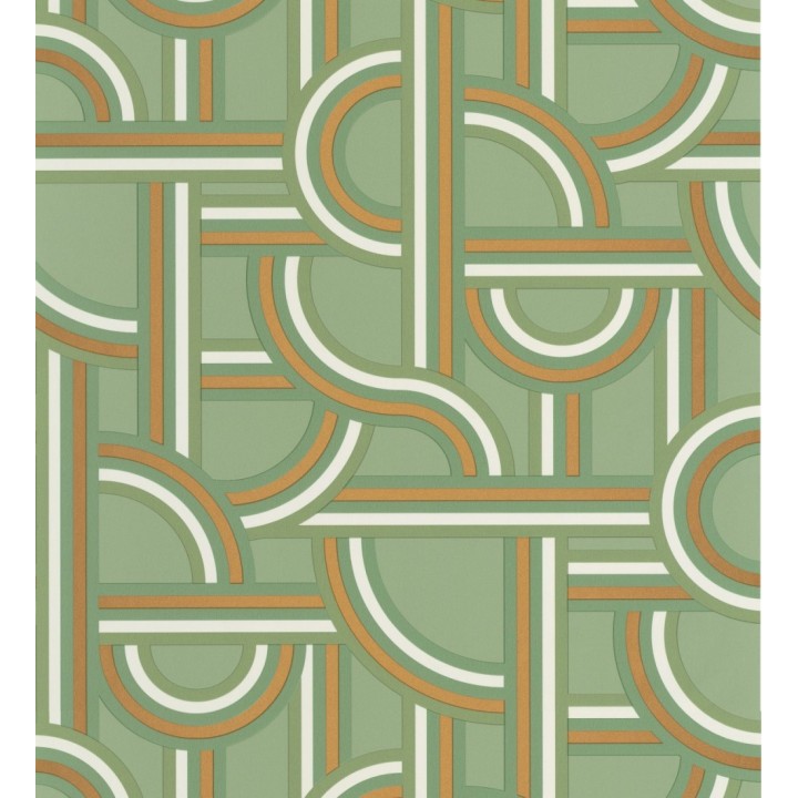 Papel pintado formas geométricas entrelazadas - Katsumi 126841