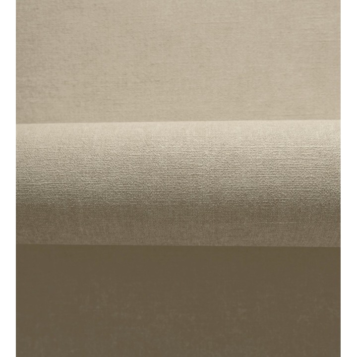Papel pintado liso color arena efecto textil hilos de lino y algodón - Raffton Clay 685333
