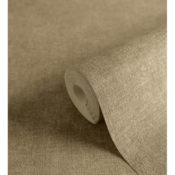 Papel pintado liso color corcho efecto textil hilos de lino y algodón - Raffton Linen 685334