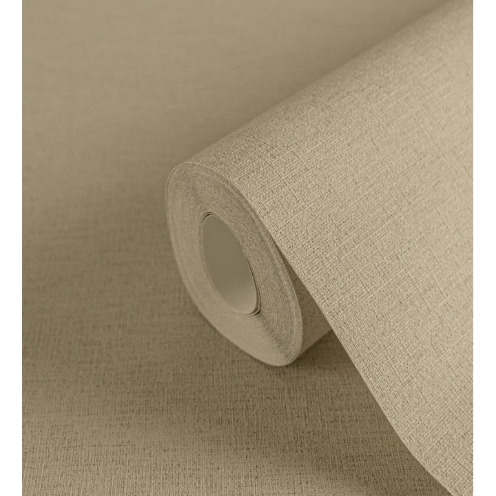 Papel pintado liso con textura lienzo pintado color verde caqui - Brighton Dusk 685338