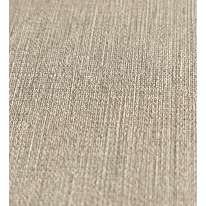 Papel pintado liso de microfibras textiles naturales tono yute - Melbourne Linen 685341