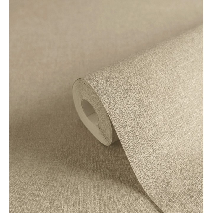 Papel pintado liso tonos tierra efecto textil hilos de lino y algodón - Raffton Linen 685344