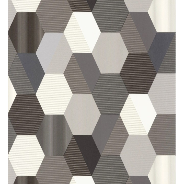 Papel pintado de hexágonos - Allister 126852