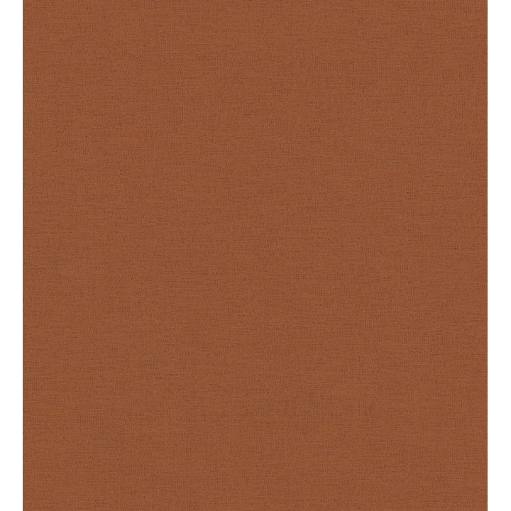 Papel pintado liso con textura lienzo pintado color teja - Brighton Amber 685348