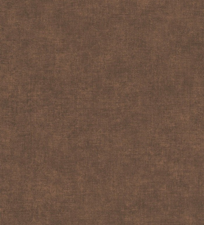 Papel pintado liso color cacao efecto textil hilos de lino y algodón - Raffton Clay 685349