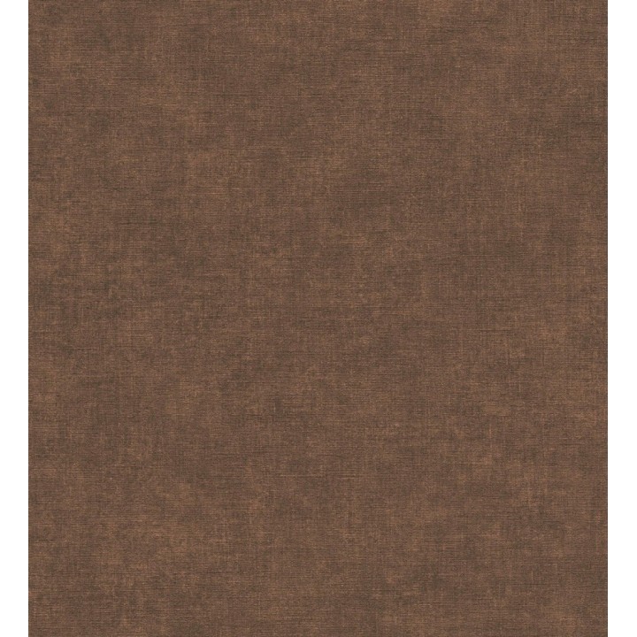 Papel pintado liso color cacao efecto textil hilos de lino y algodón - Raffton Clay 685349