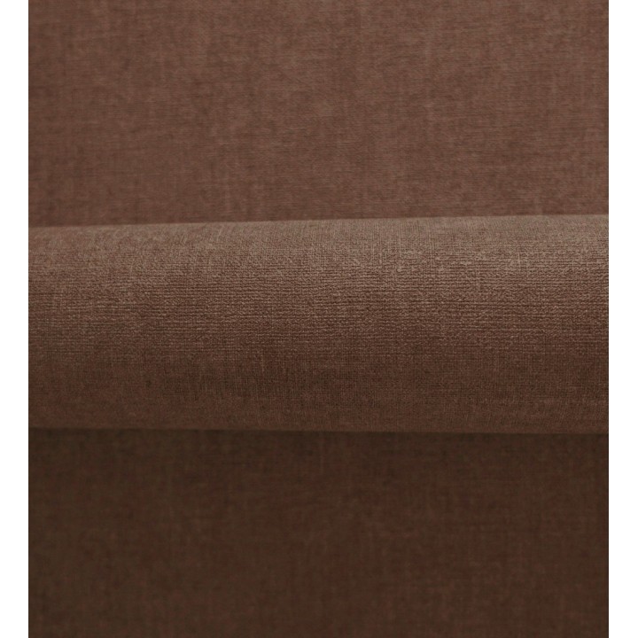 Papel pintado liso color cacao efecto textil hilos de lino y algodón - Raffton Clay 685349