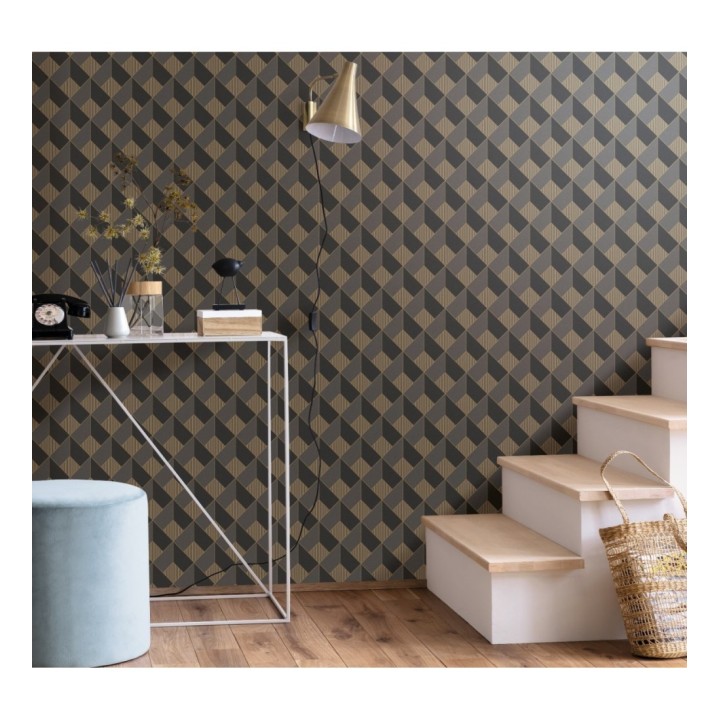 Papel pintado rombos 3D - Kaidos 126853