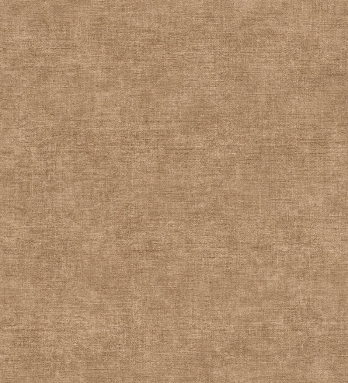 Papel pintado liso marrón camel efecto textil hilos de lino y algodón - Raffton Clay 685350