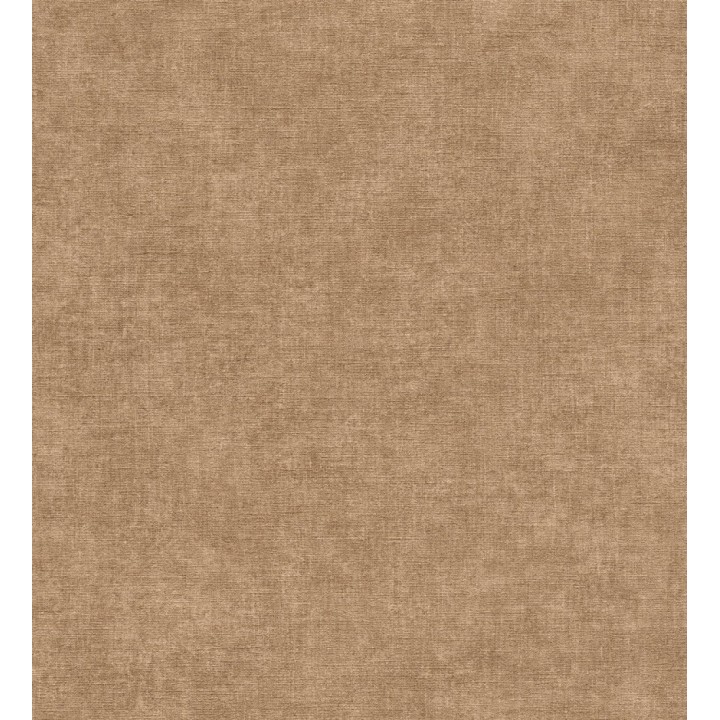 Papel pintado liso marrón camel efecto textil hilos de lino y algodón - Raffton Clay 685350