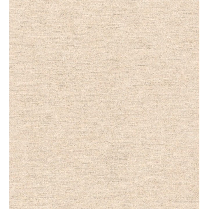 Papel pintado liso color crema melocotón efecto textil hilos de lino y algodón - Raffton Clay 685352