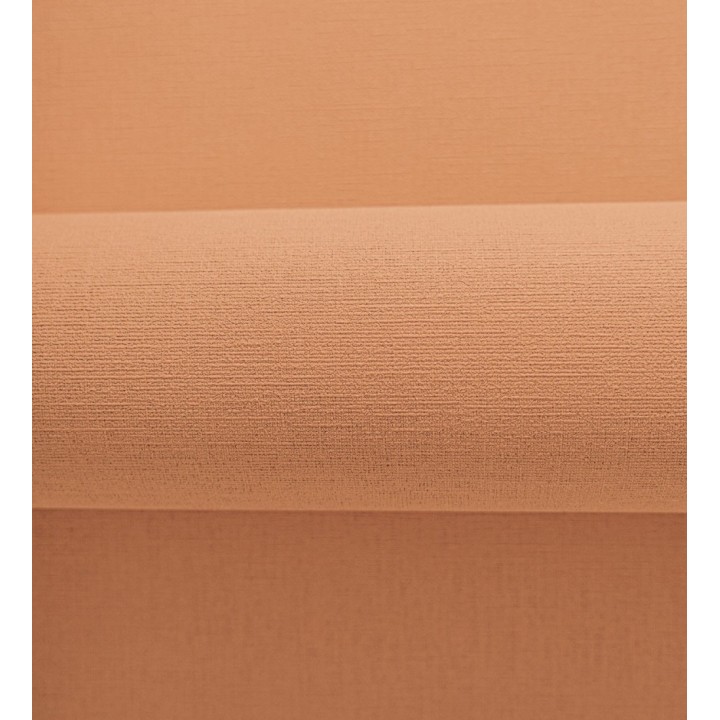 Papel pintado liso con textura lienzo pintado color naranja - Brighton Amber 685353