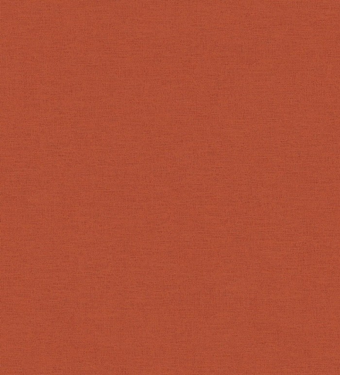 Papel pintado liso con textura lienzo pintado color rojo terracota - Brighton Amber 685354