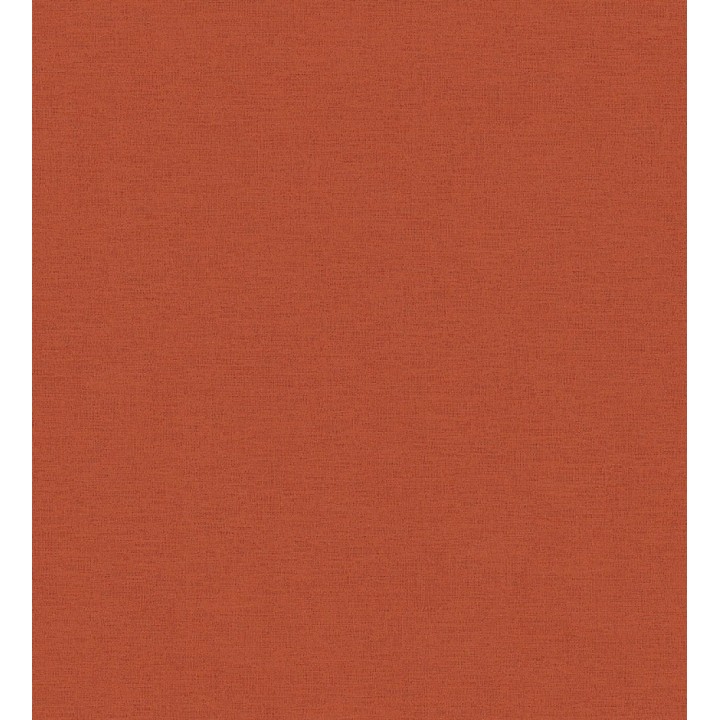 Papel pintado liso con textura lienzo pintado color rojo terracota - Brighton Amber 685354