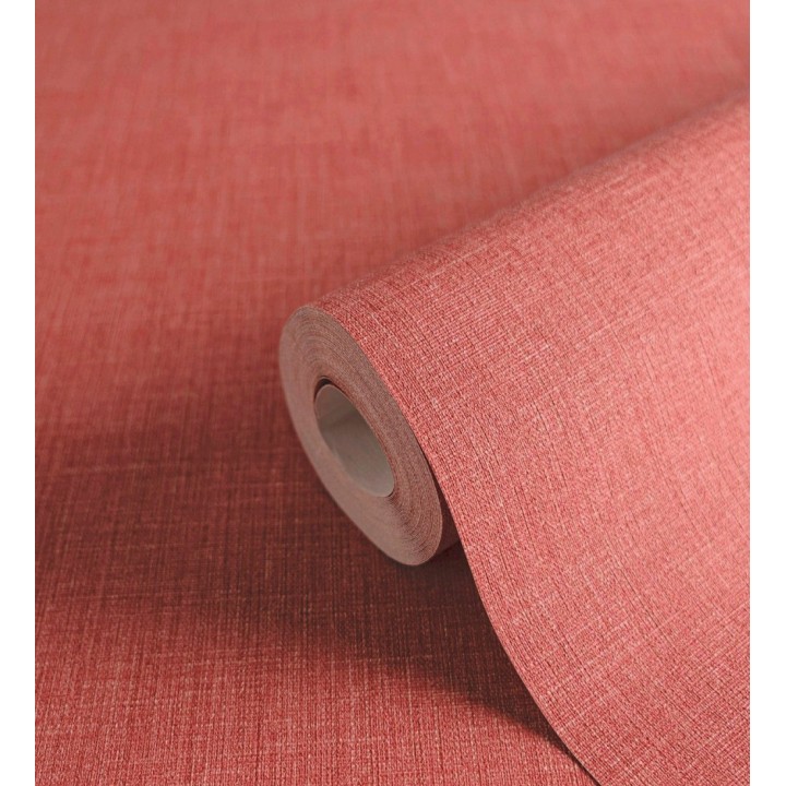 Papel pintado liso de microfibras textiles tintadas rojo carmesí - Melbourne Colour 685355