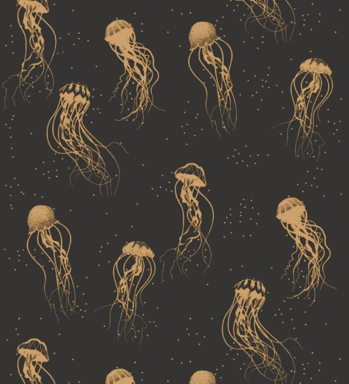 Papel pintado medusas doradas - Jellyfish 126858