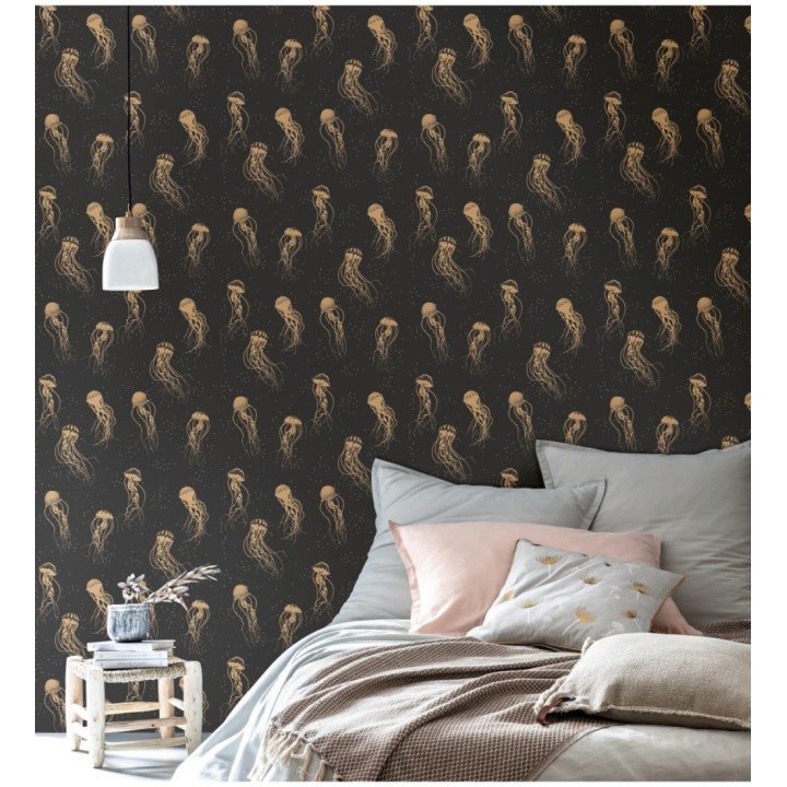 Papel pintado medusas doradas - Jellyfish 126858