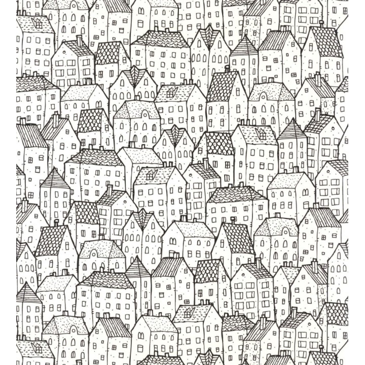 Papel pintado villa de casitas pequeñas - Le Village 126865