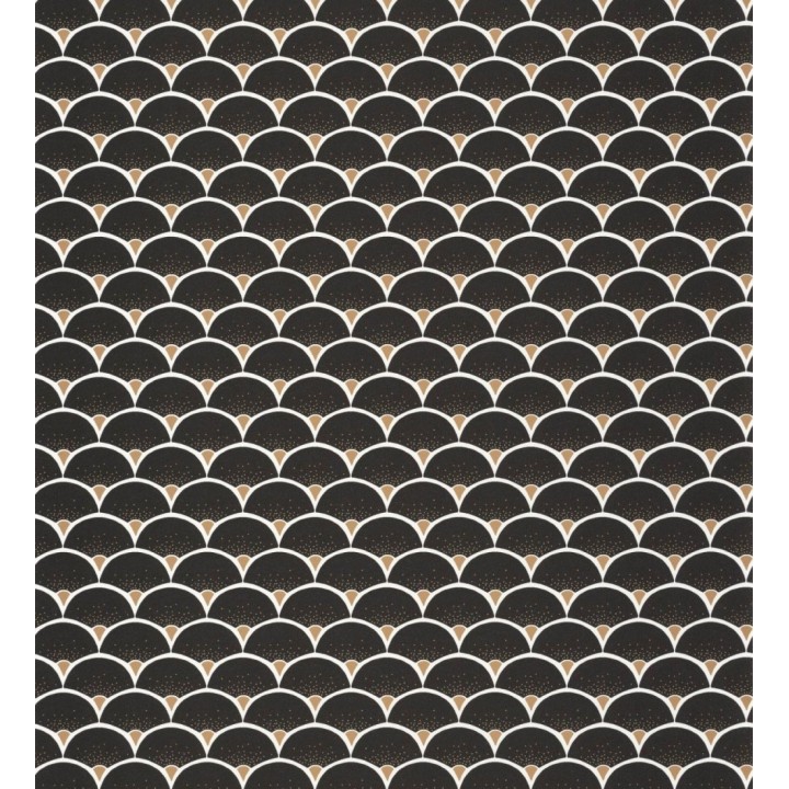 Papel pintado semicírculos estilo art decó - Kleyton Scales 126867