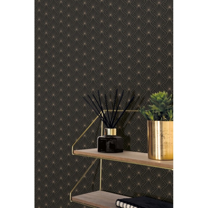 Papel pintado geométrico estilo art decó - Diverse 126878