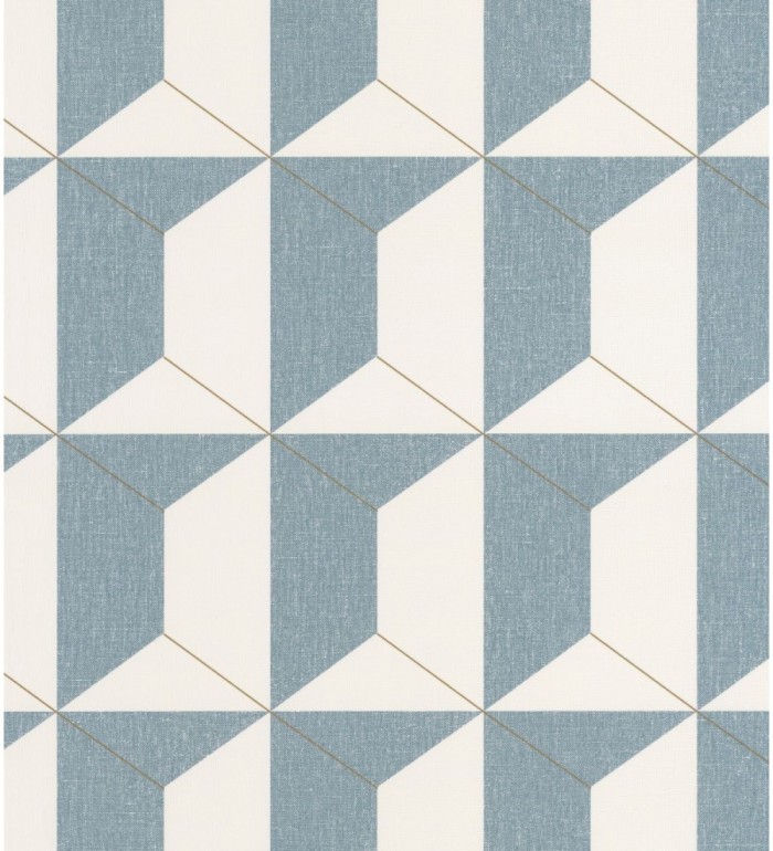 Papel pintado geométrico de hexágonos - Milton Hexagon 126897