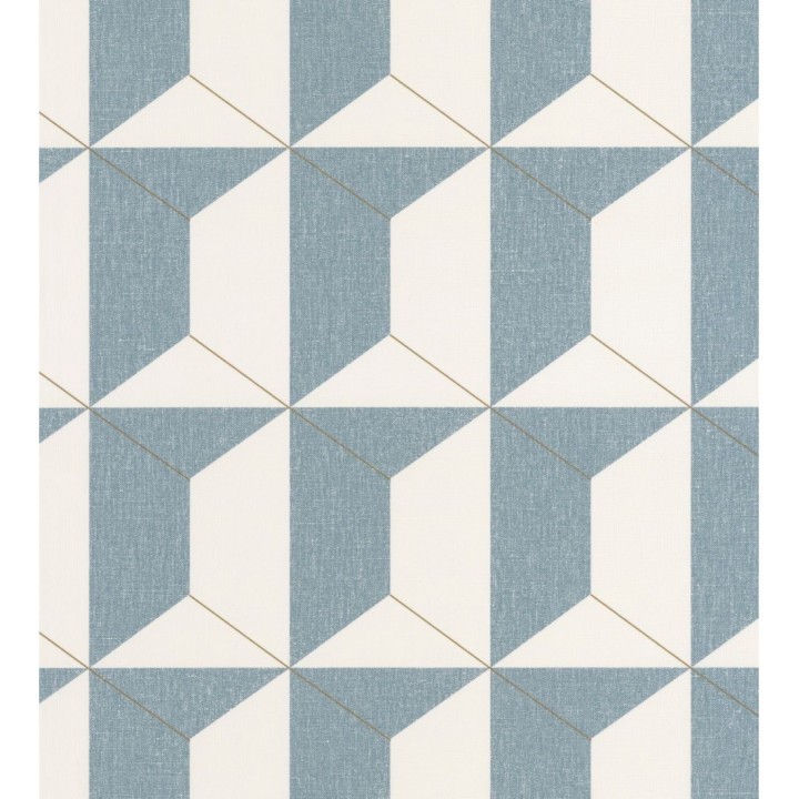 Papel pintado geométrico de hexágonos - Milton Hexagon 126897