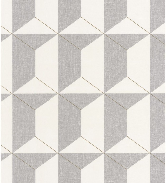 Papel pintado geométrico de hexágonos - Milton Hexagon 126899