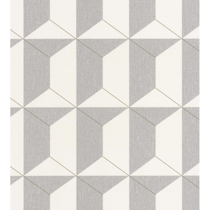 Papel pintado geométrico de hexágonos - Milton Hexagon 126899