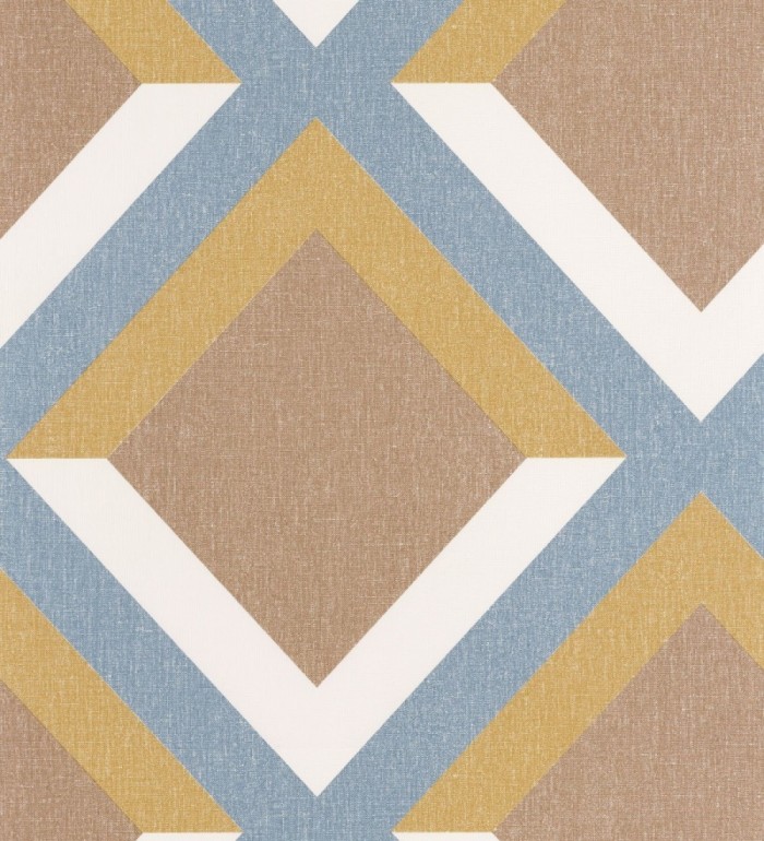 Papel pintado geométrico rombos superpuestos - Wilton House 126902