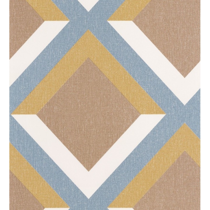 Papel pintado geométrico rombos superpuestos - Wilton House 126902