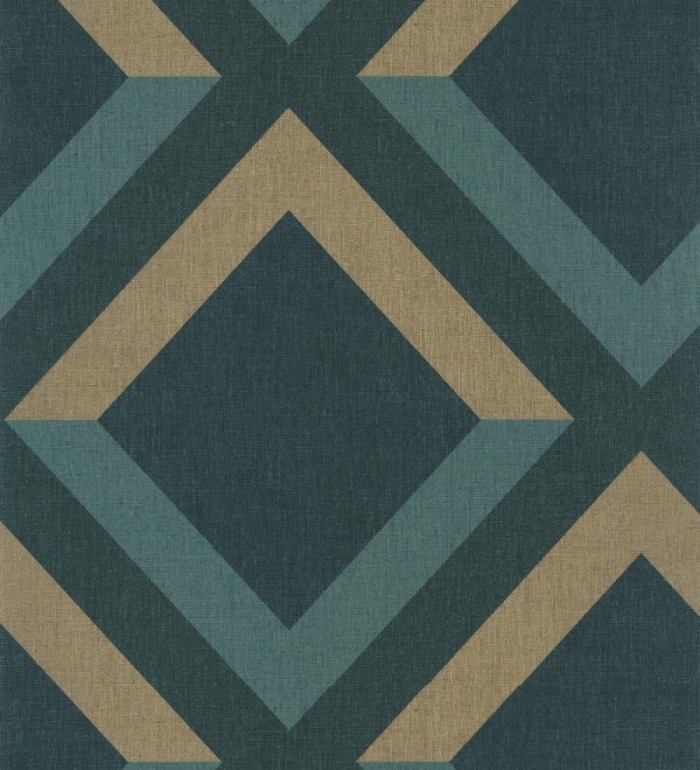 Papel pintado geométrico rombos superpuestos - Wilton House 126903