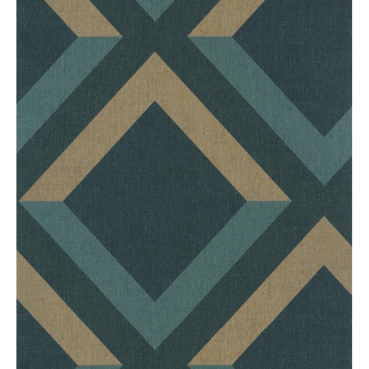 Papel pintado geométrico rombos superpuestos - Wilton House 126903