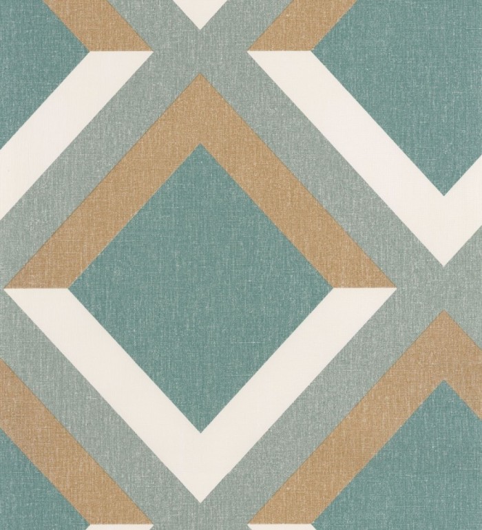 Papel pintado geométrico rombos superpuestos - Wilton House 126904