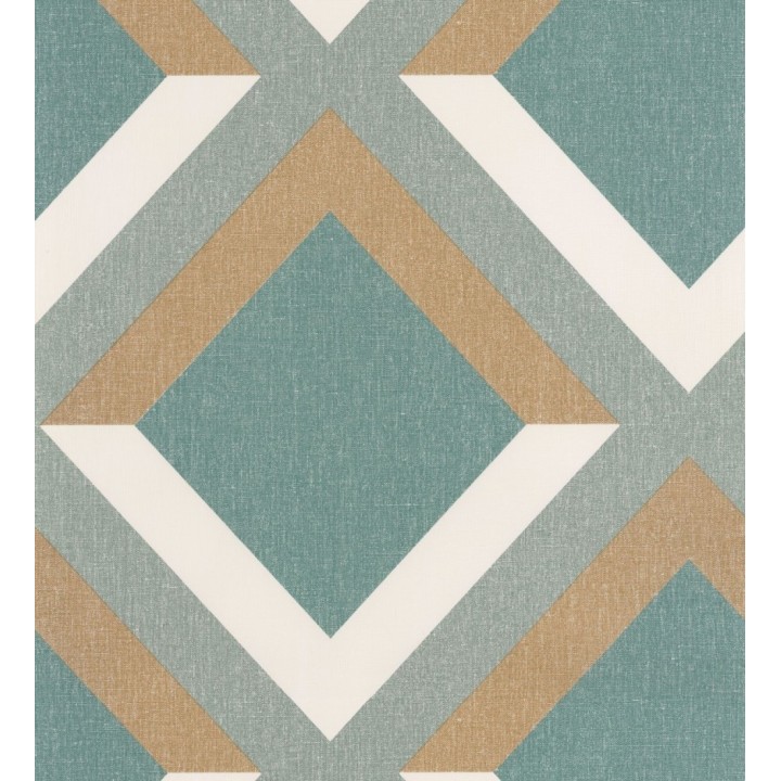 Papel pintado geométrico rombos superpuestos - Wilton House 126904