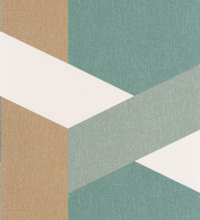 Papel pintado geométrico de líneas transversales - Danton 126907