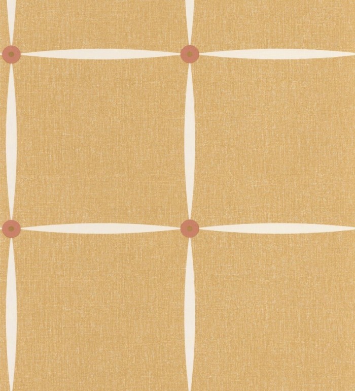 Papel pintado de cuadros estilo retro - Halper Button 126909