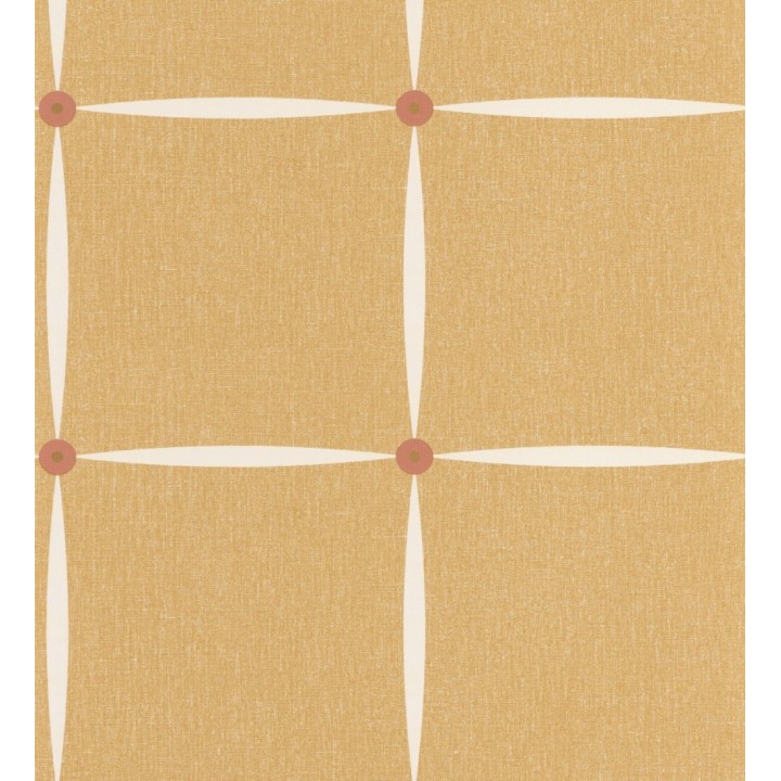 Papel pintado de cuadros estilo retro - Halper Button 126909