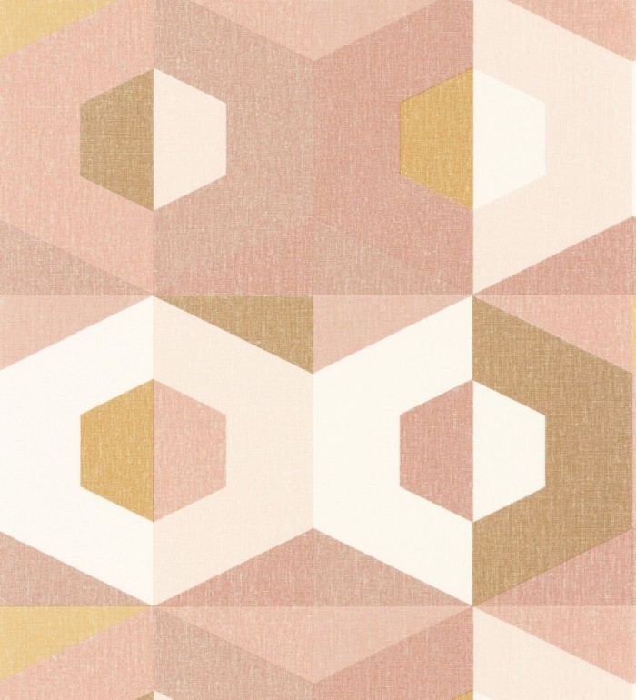 Papel pintado geométrico de hexágonos - Hexagon House 126913