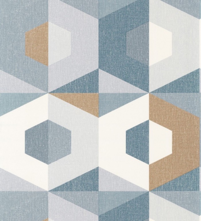 Papel pintado geométrico de hexágonos - Hexagon House 126914