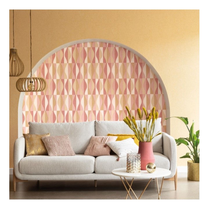 Papel pintado geométrico líneas curvas - Arwen Curves 126918