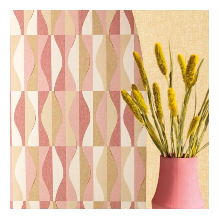 Papel pintado geométrico líneas curvas - Arwen Curves 126918