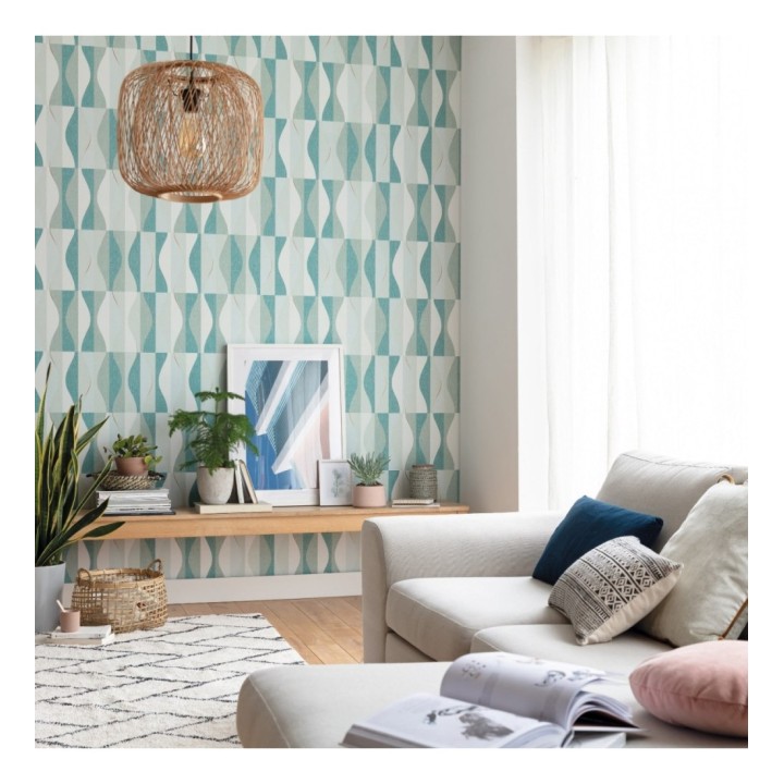 Papel pintado geométrico líneas curvas - Arwen Curves 126920