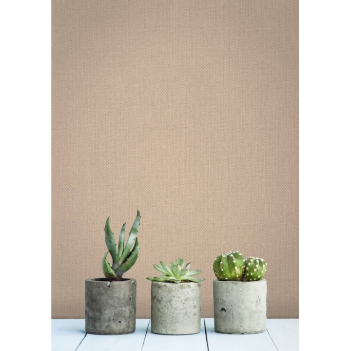 Papel pintado liso texturizado marrón claro - Melvin Texture 126945