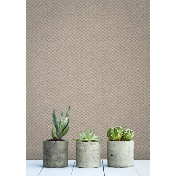 Papel pintado liso texturizado marrón claro - Melvin Texture 126952