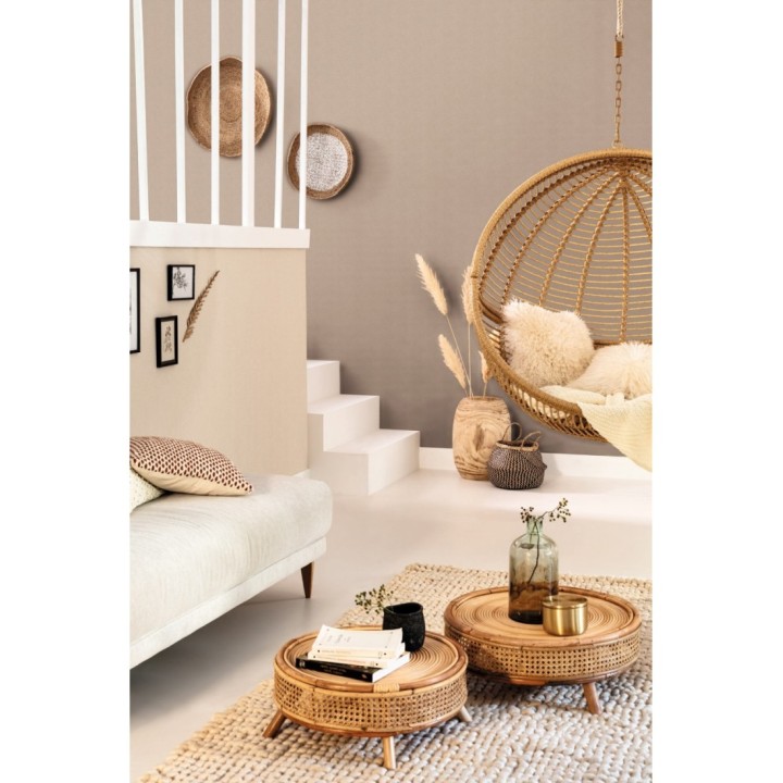 Papel pintado liso texturizado marrón cálido claro - Melvin Texture 126954